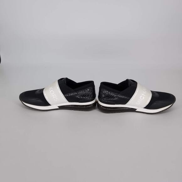 Michael Kors Women's Runway Snake Embossed Strap Sneakers - Size 9.5 -NEW NO BOX - Picture 5 of 12